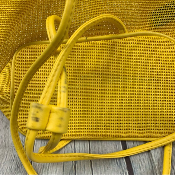 Kenzo Perfumes Mini Mesh Canary Yellow Backpack